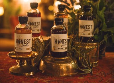 The display for Honest John Bitters really made you feel as though you were stepping back in time to the days of snake-oil salesmen peddling their wares. Photo: Talyn Sherer