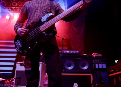 Bassist for White Reaper onstage in Salt Lake City. Photo: Lmsorenson.net