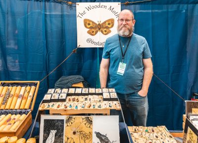 The Wooden Moth displays some of his most recent works.