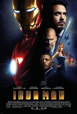 Movie poster for Iron Man 1.