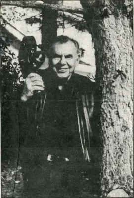 Russ Meyer with camera. Issue 78, June 1995
