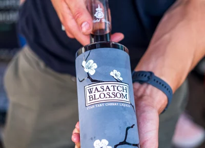 Wasatch Blossom from New World Distilling was incredibly tasty and full of real cherry flavor. Photo: Chay Mosqueda.