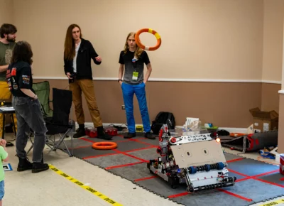 AMES Robotic Team shows how cool robots can be. Photo: Dominic Jordon.