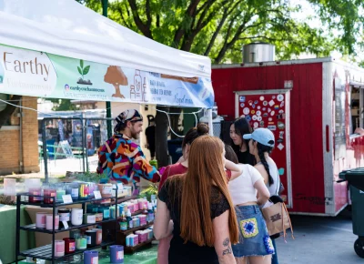 Earthy Enchanments sells great-smelling candles. Photo: Dominic Jordon.