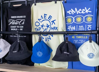 Omeek's eclectic apparel is for sale at DIY Fest. Photo: Chay Mosqueda.