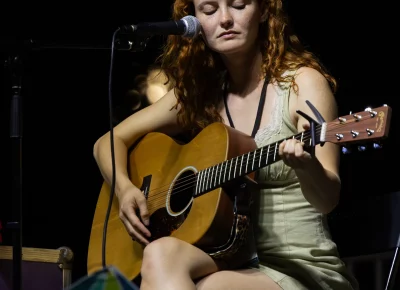 Kacy Hill plays her highly anticipated set on Friday night. Photo: Derek Brad.