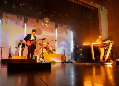 Tycho's set brings the music and the visuals. Photo: Derek Brad.