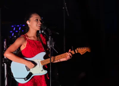 Griff's guitar playing perfectly complements her voice. Photo: Derek Brad.