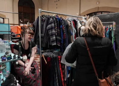 Get a whole new wardrobe at Holiday Market. Photo: Dominic Jordon.