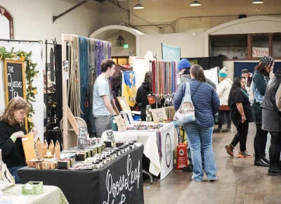 Holiday Market has everything from tea to dog leashes. Photo: Dominic Jordon.