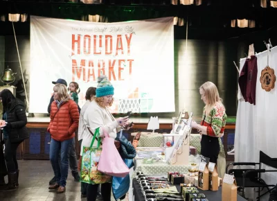 It takes a couple rounds to catch everything at Holiday Market. Photo: Dominic Jordon.