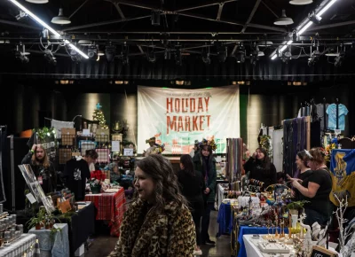 Holiday Market brings the community together. Photo: Dominic Jordon.