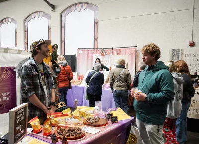 Holiday Market has so many treats to sample. Photo: Dominic Jordon.