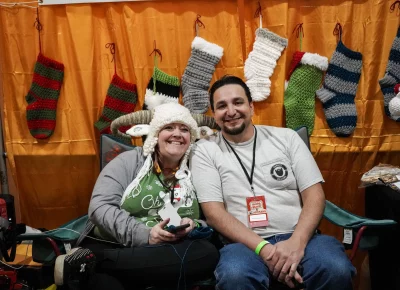 Holiday Market is a great time for bonding. Photo: Dominic Jordon.