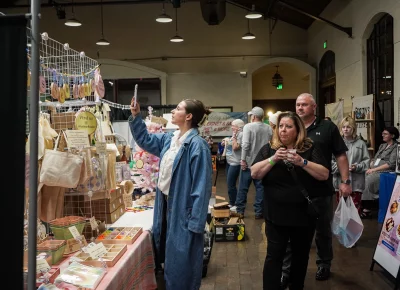 That's Sew Haute has an eye-catching booth setup. Photo: Dominic Jordon.