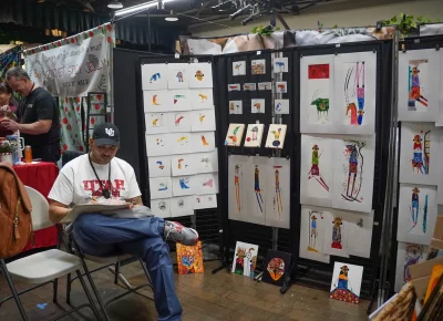 Plenty of unique art styles are on display at Holiday Market. Photo: Evan Hancock.