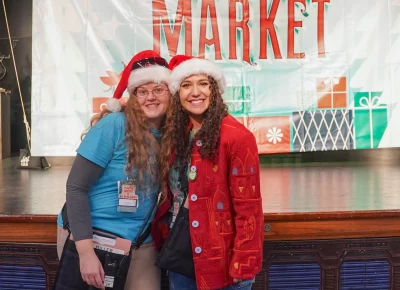 Craft Lake City's Lydia and Tiana smile during a hard day's work. Photo: Evan Hancock.