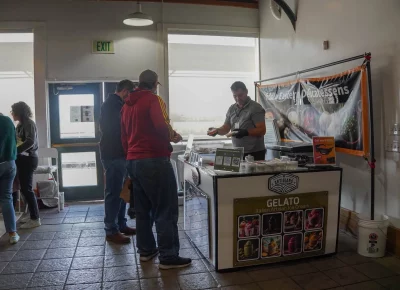 Gelato is served for a refreshing treat. Photo: Evan Hancock.