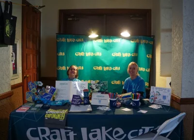 It's always all smiles at the Craft Lake City booth. Photo: Evan Hancock.