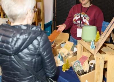 There are plenty of handcrafted goods to browse at Holiday Market. Photo: John Barkiple.