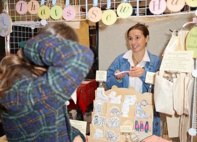 Each vendor has their own eyecatching setup. Photo: John Barkiple.