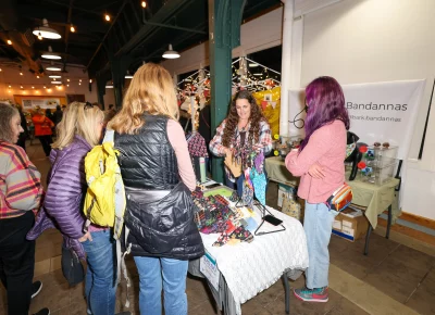 Holiday Market is a great way to mingle. Photo: John Barkiple.