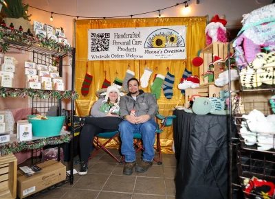 Vienna's Creations sells soaps and crocheted items. Photo: John Barkiple.