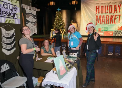 The Craft Lake City team is all smiles in their santa hats. Photo: John Barkiple.