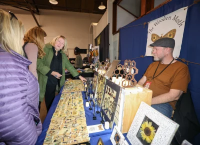 The Wooden Moth sells unique jewelry. Photo: John Barkiple.