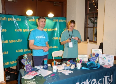 Craft Lake City volunteers keep things running smoothly. Photo: John Barkiple.