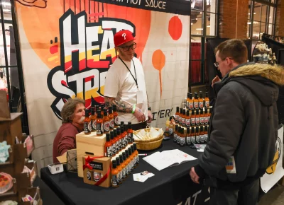 Heat Street has so many sauces to sample. Photo: John Barkiple.