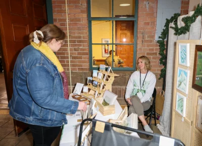 There's so much great art to look at at Holiday Market. Photo: John Barkiple.