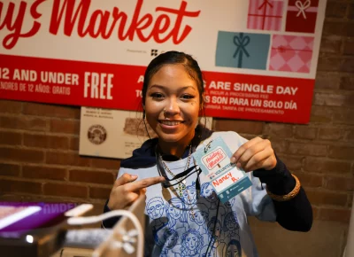 Nancy takes pride in working at Holiday Market. Photo: John Barkiple.