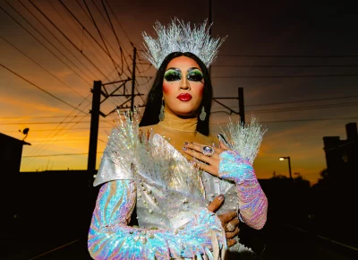 Lilia also finds inspiration from other queens in her community. Photo: Bonneville Jones. Outfit: M'Lady